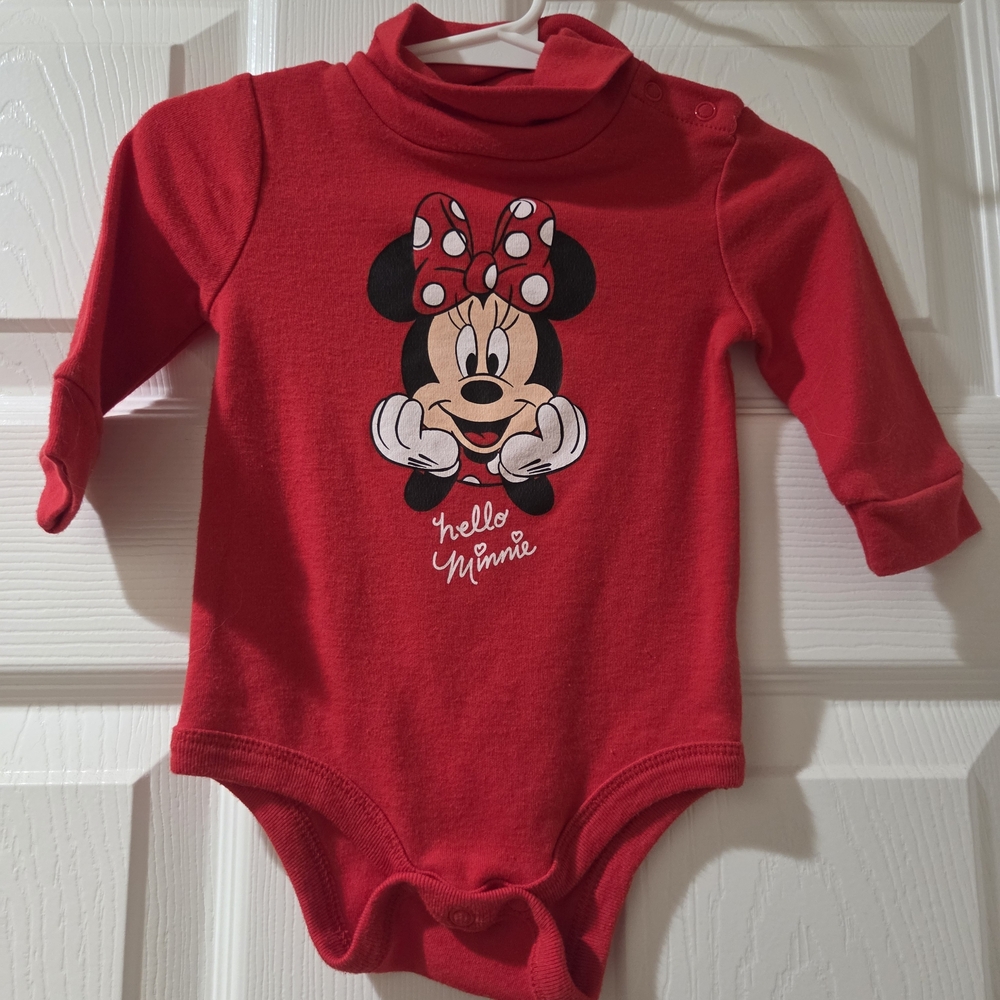 Disney Minnie Mouse Red Bodysuit